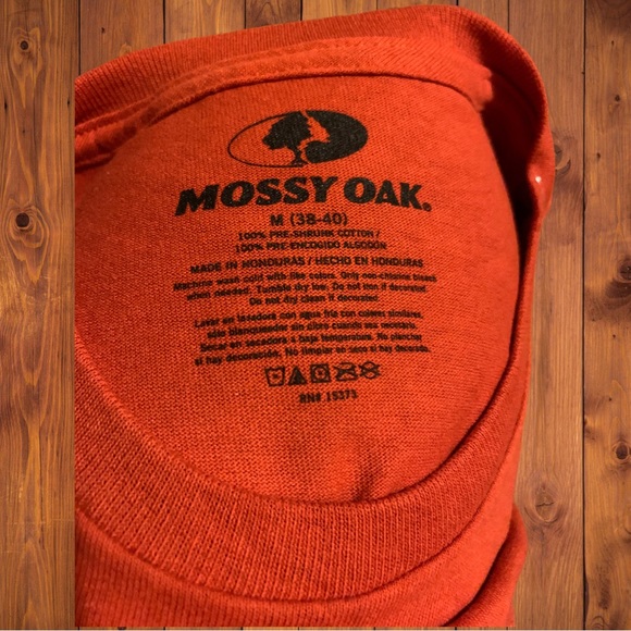 Mossy Oak Camo Brand Hunting Logo Shirt Real Tree Realtree American Patriotic - Picture 4 of 5